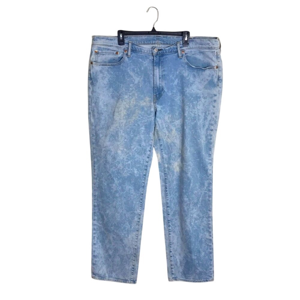Levi's Men's 511 Slim Fit Acid Wash Light Blue Denim Jeans 40X32